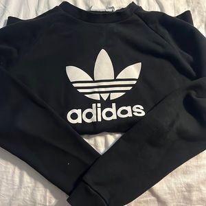 Black Adidas Crewneck